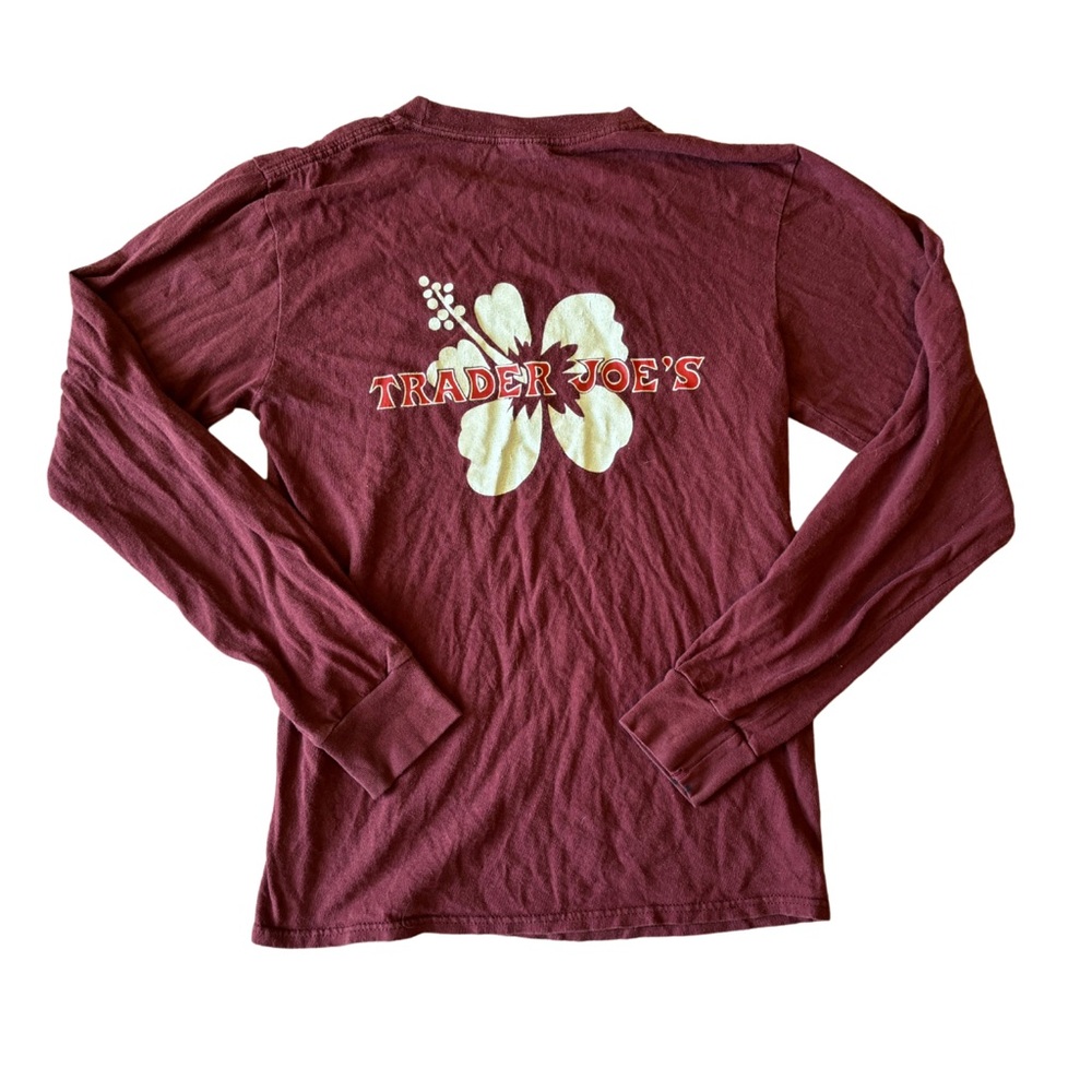 Trader Joe’s Burgundy Red Long Sleeve Tee